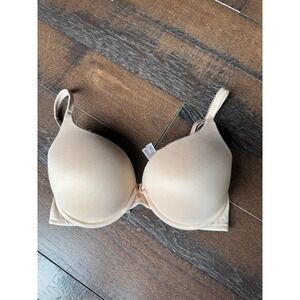 Victoria's Secret Body By Victoria Perfect Shape Bra Beige 32DDD F70 Underwire